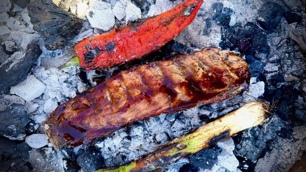 Kamben glasade med Skogens tjärlakrits smoked BBQ sås kryddig