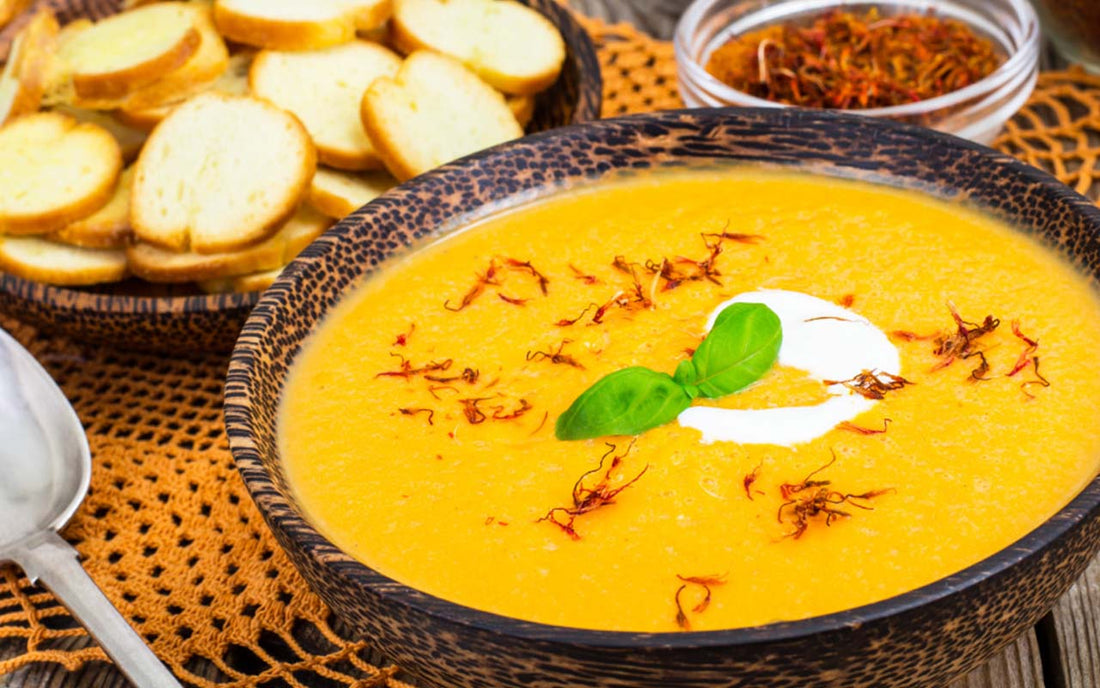 Sötpotatissoppa med saffran