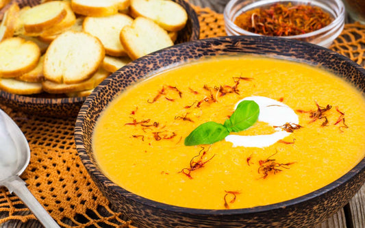 Sötpotatissoppa med saffran