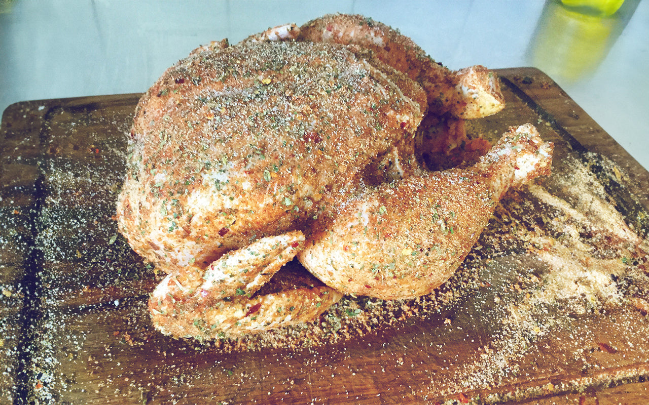 Beer can chicken