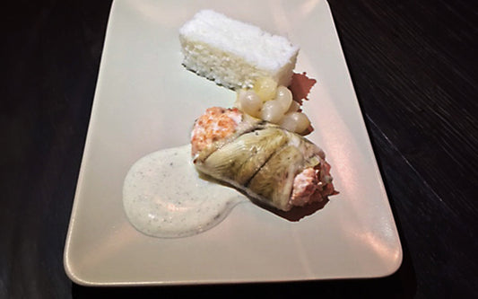 Vi firar snön med lite grill!