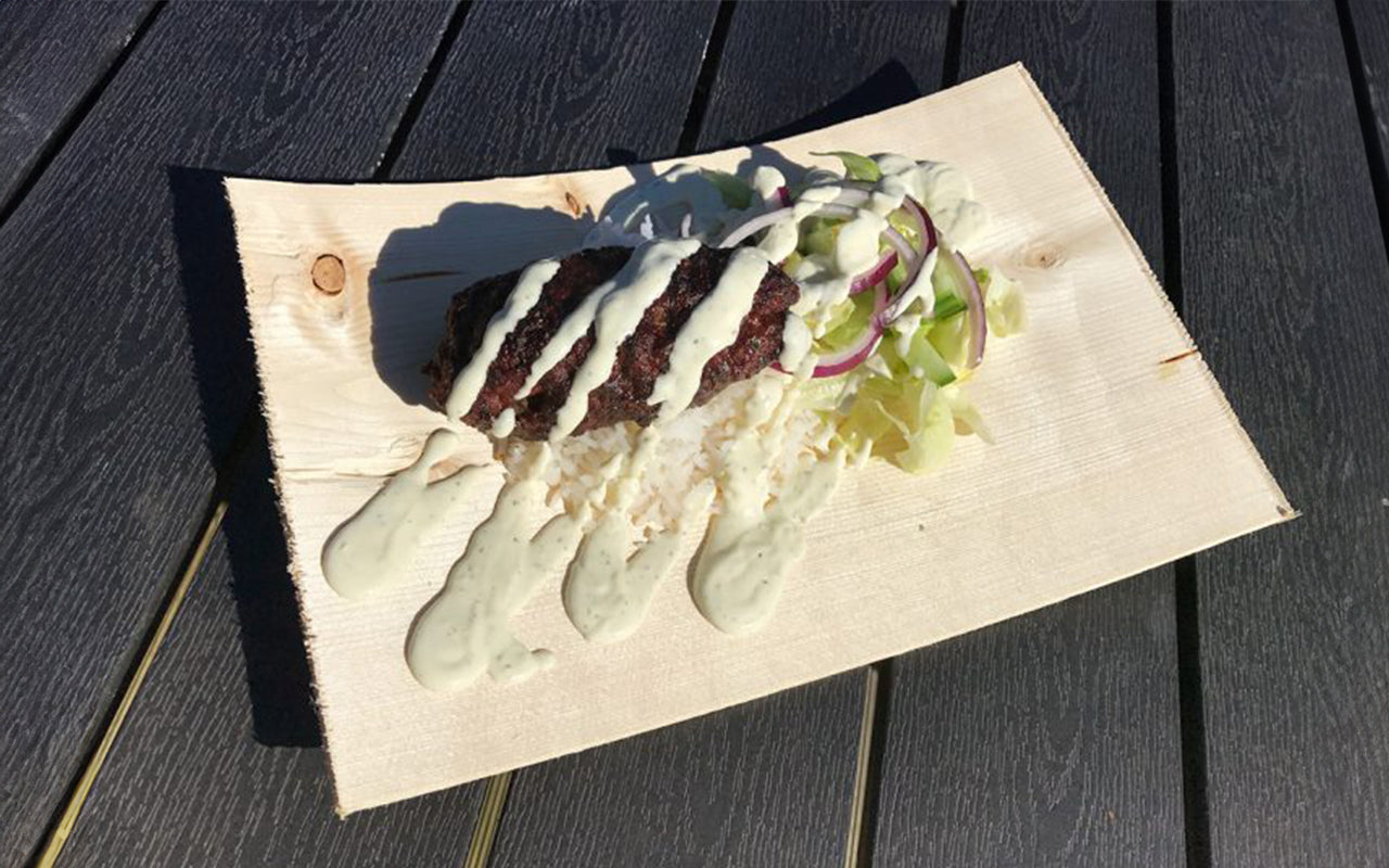 Kebab i vårsolen!
