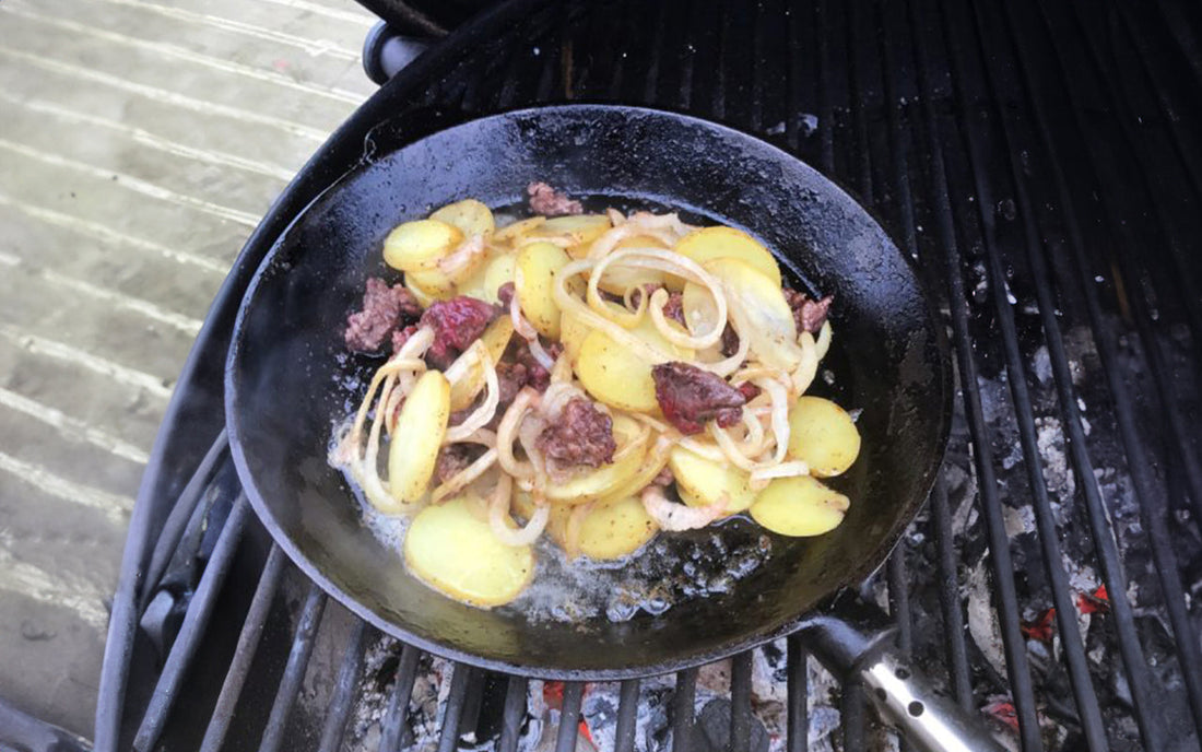 Grillad variant på pyttipanna!