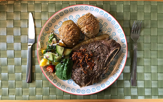 Clubsteak Excellent & hasselbackspotatis!