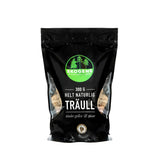 Förpackning med 300g helt naturlig träull för att tända grillar och spisar.