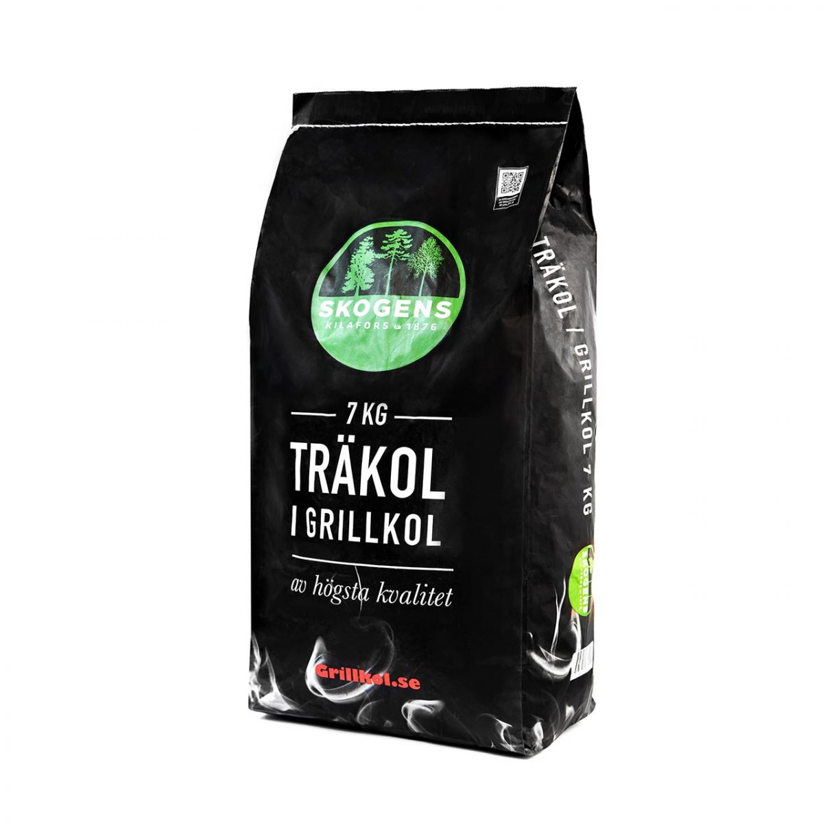 förpackning med grillkol/träkol