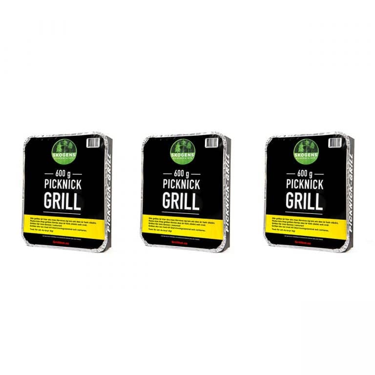 Skogens picnic-grill, 3-pack